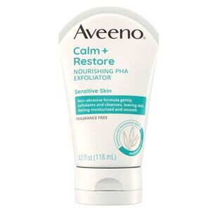 NEW Aveeno Calm + Restore Nourishing PHA Facial Exfoliator Daily Sensitive Skin